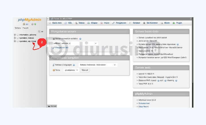Pilih Database